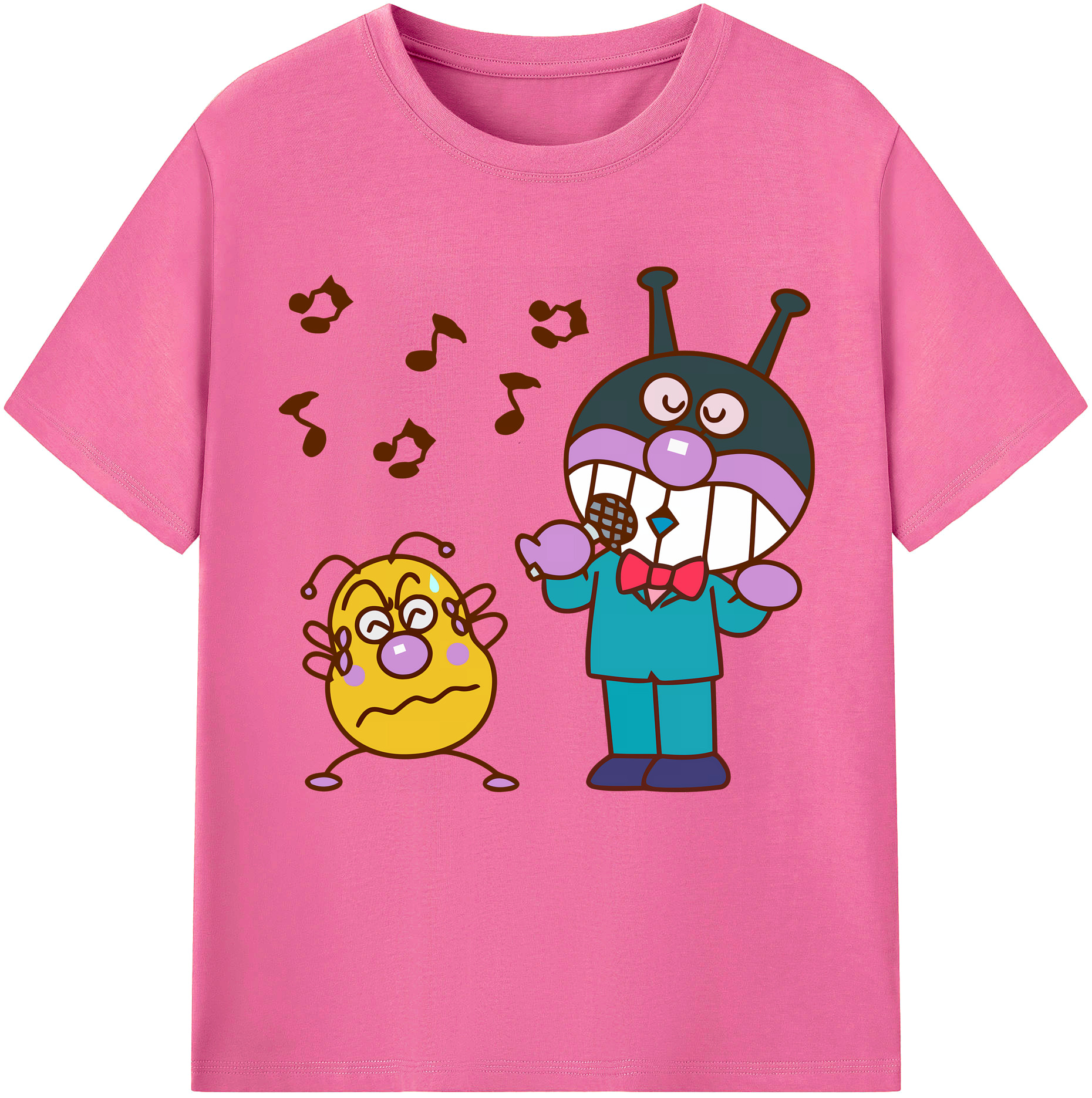 （画像用） アンパンマン Anpanman レディースカジュアルプリントTシャツ（綿100％）